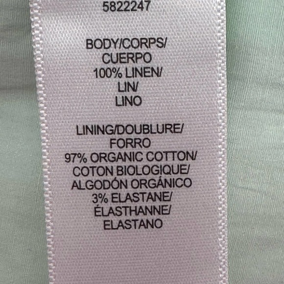 NEW Amur Rafaela Floral Linen Bustier Cropped Top Large - Picture 8 of 10